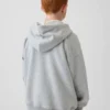 Vintagesoft-tröja med Henley-krage och huva för barn