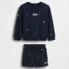 Vintagesoft-tröja och shorts i frotté för Baby & Småbarn
