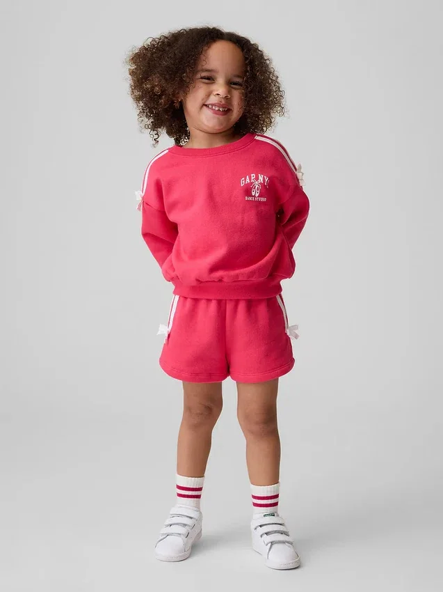 Vintagesoft-tröja och shorts med rosettlogotyp för Baby & Småbarn