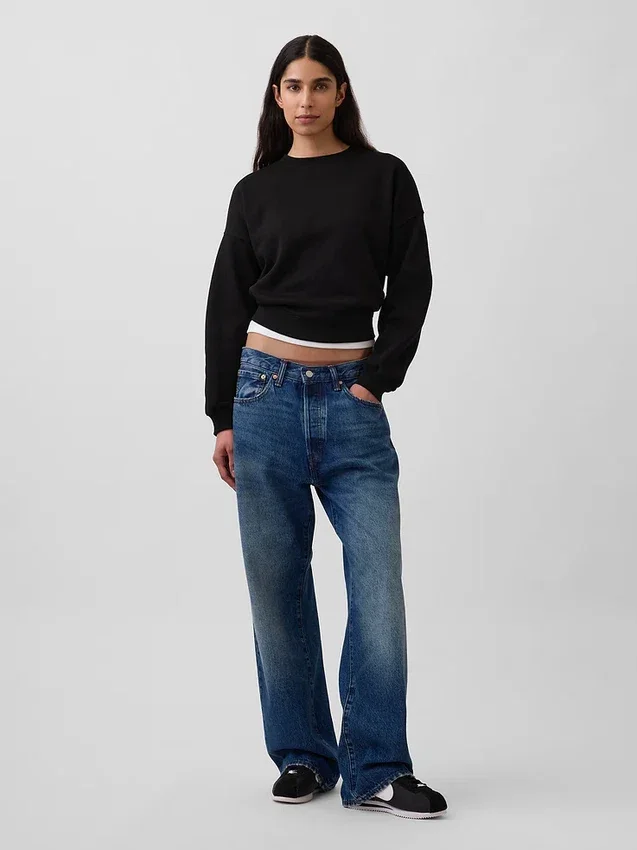 Vintagesoft Wedge-tröja med rund hals
