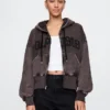 Vintagesoft Wedge Zip Hoodie