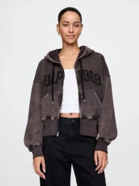 Vintagesoft Wedge Zip Hoodie