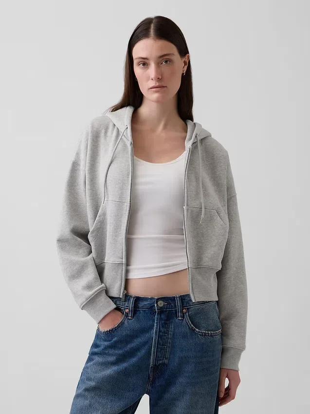 Vintagesoft Wedge Zip Hoodie