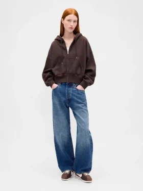 Vintagesoft Wedge Zip Hoodie