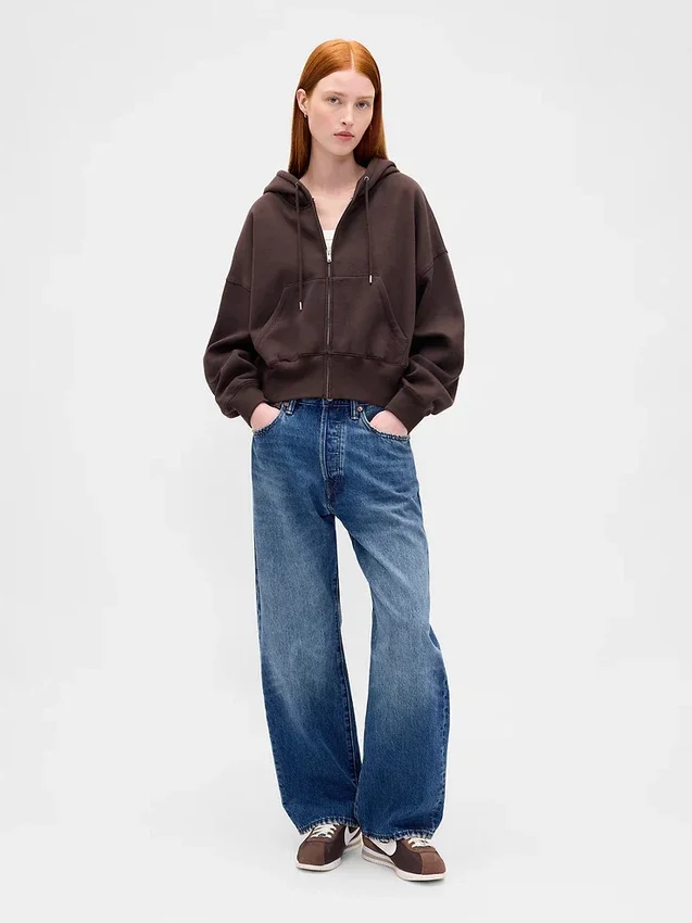 Vintagesoft Wedge Zip Hoodie