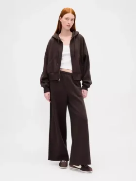 Vintagesoft Baggy-joggingbyxor med vida ben