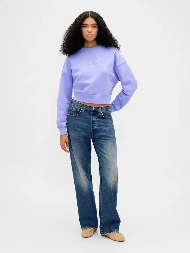 Vintagesoft Wicked Crop Wedge-tröja