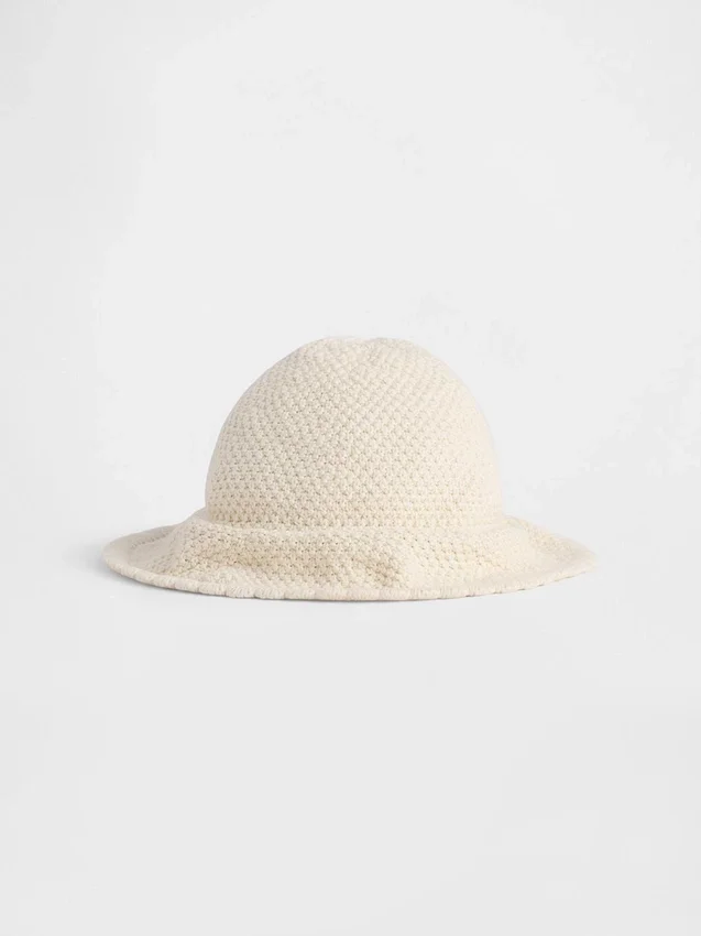 Virkad bucket-hatt för Baby & Småbarn