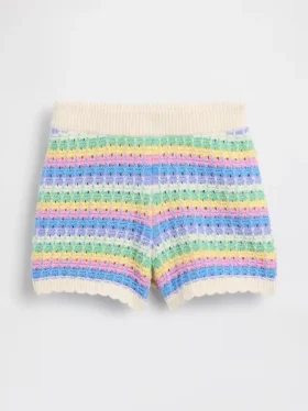 Virkade shorts med dragkedja för Baby & Småbarn