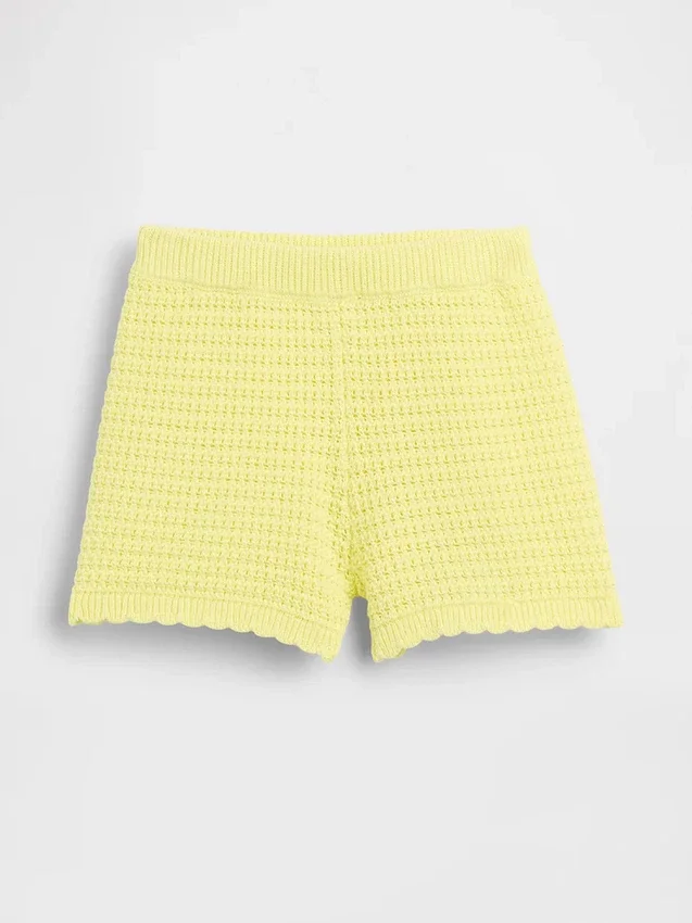 Virkade shorts med dragkedja för Baby & Småbarn