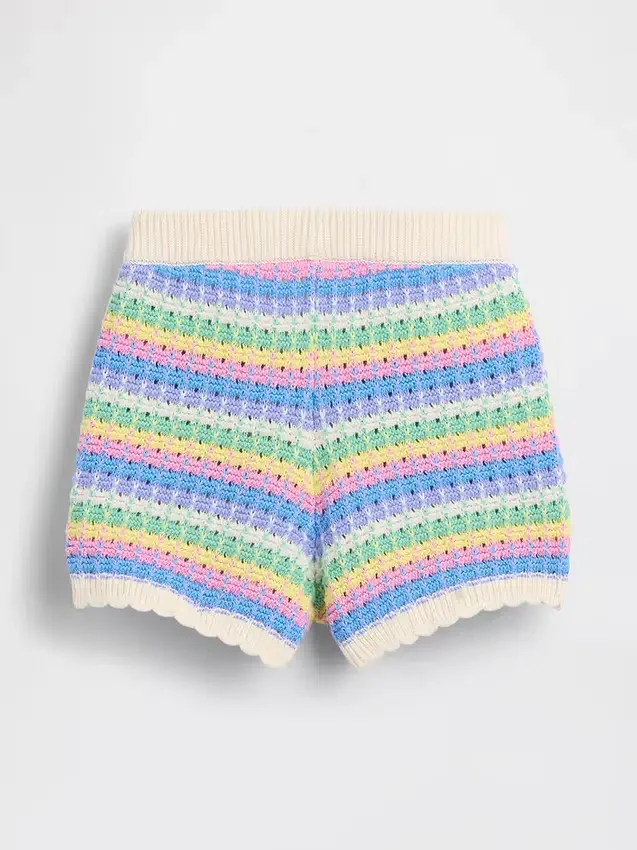 Virkade shorts med dragkedja för Baby & Småbarn