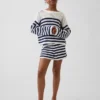 Väldjupa, randiga virkade Shorts för barn