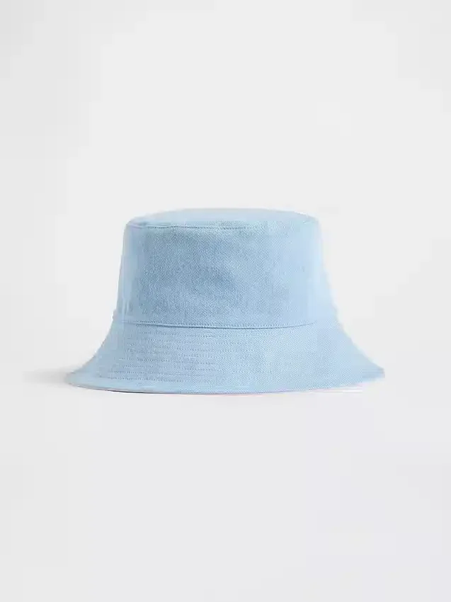 Vändbar buckethat i denim för barn