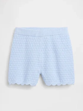 Vävda shorts med vågig kant för Baby & Småbarn
