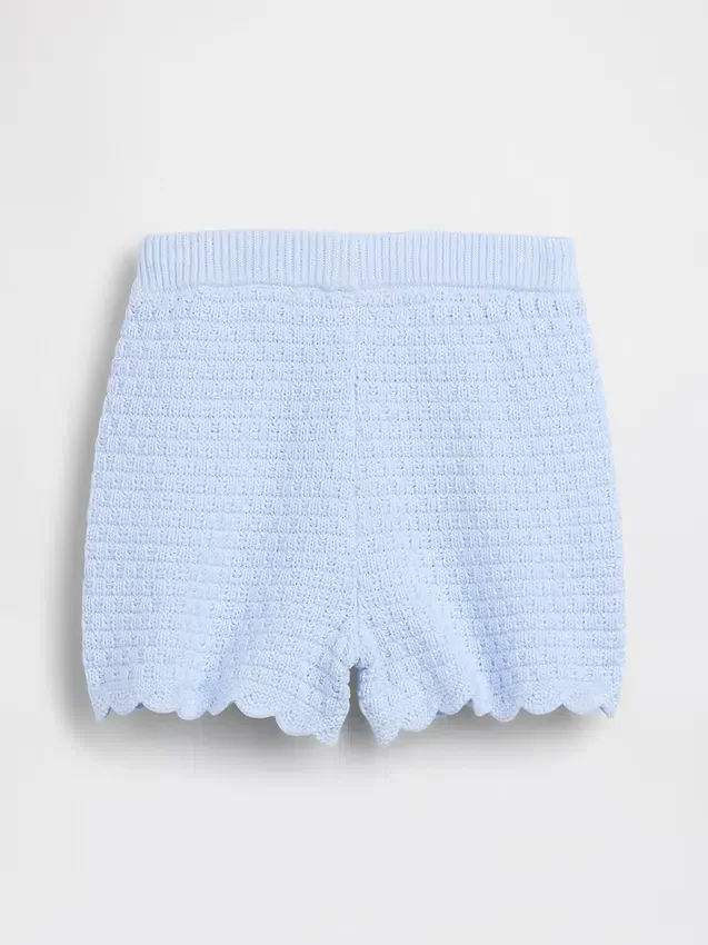 Vävda shorts med vågig kant för Baby & Småbarn