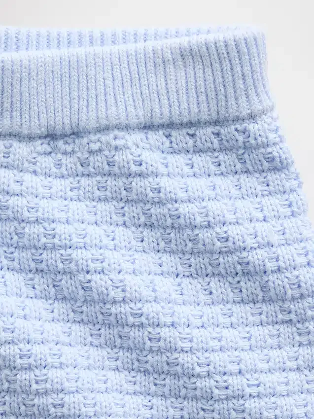 Vävda shorts med vågig kant för Baby & Småbarn