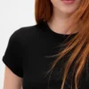 Waffelstickad baby-T-shirt