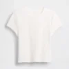 Waffelstickad baby-T-shirt