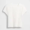 Waffelstickad baby-T-shirt