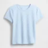 Waffelstickad baby-T-shirt